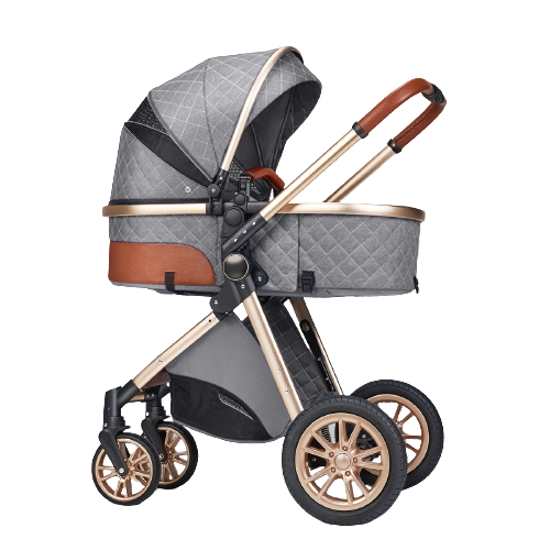 Lightweight Folding Two Way Shock Absorbing Newborn Baby Stroller